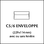 C5/6 Enveloppe avec ou sans fenêtre
