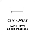 C5/6 Kuvert mit oder ohne Fenster